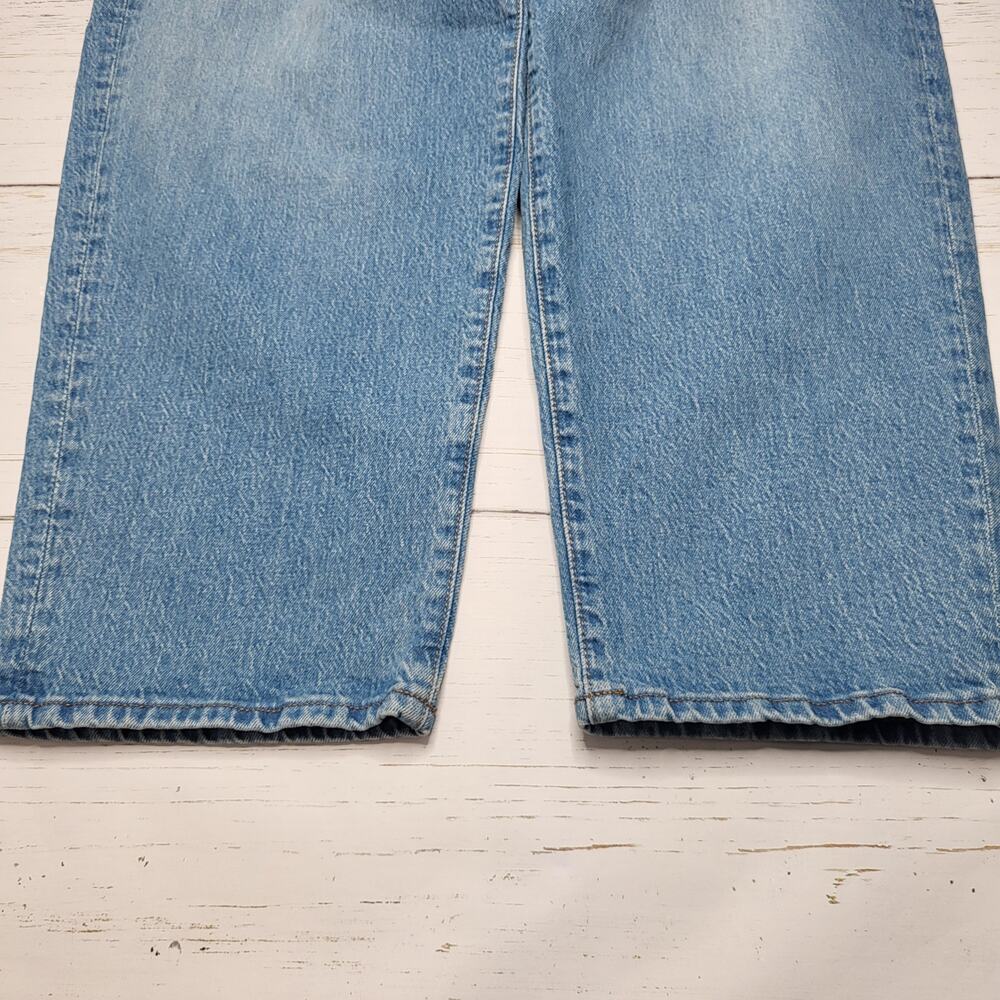 Madewell Balloon Jeans Cropped Medium Light Wash Baggy Curved Barrel Leg 29 - Picture 8 of 11